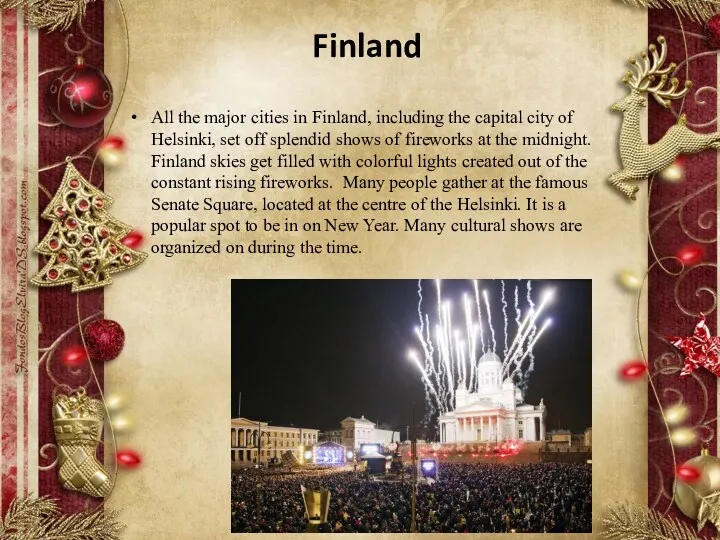 England In Finland All the major cities in Finland, including