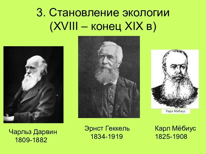 3. Становление экологии (XVIII – конец XIX в)