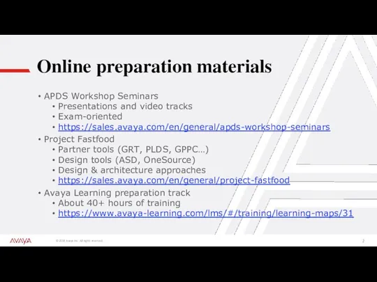 Online preparation materials APDS Workshop Seminars Presentations and video tracks