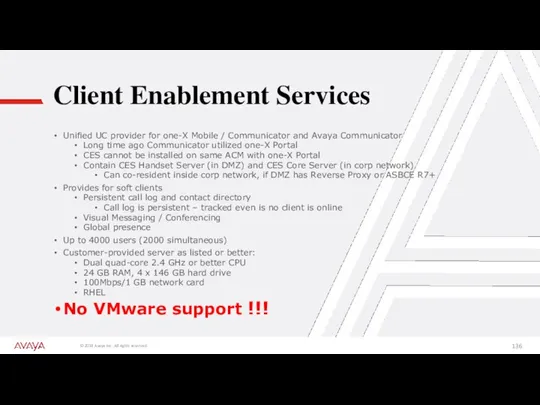 Client Enablement Services Unified UC provider for one-X Mobile /