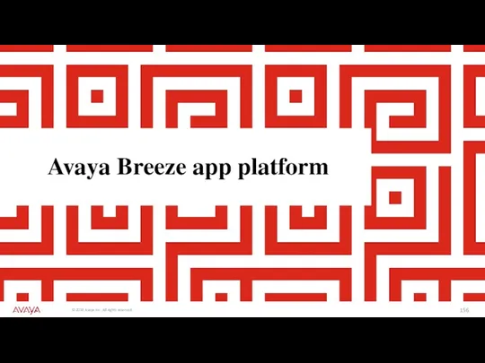 Avaya Breeze app platform