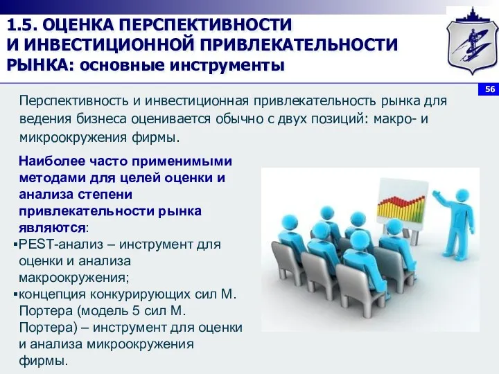 1.5. ОЦЕНКА ПЕРСПЕКТИВНОСТИ И ИНВЕСТИЦИОННОЙ ПРИВЛЕКАТЕЛЬНОСТИ РЫНКА: основные инструменты Перспективность