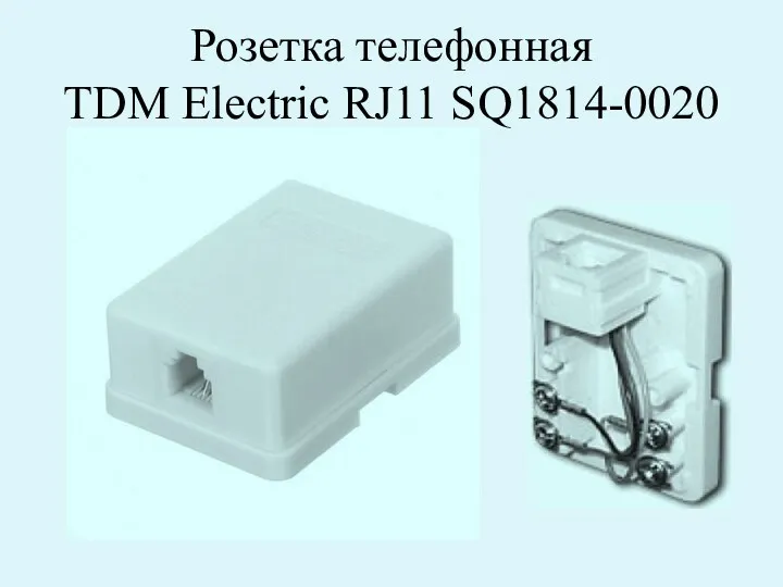 Розетка телефонная TDM Electric RJ11 SQ1814-0020