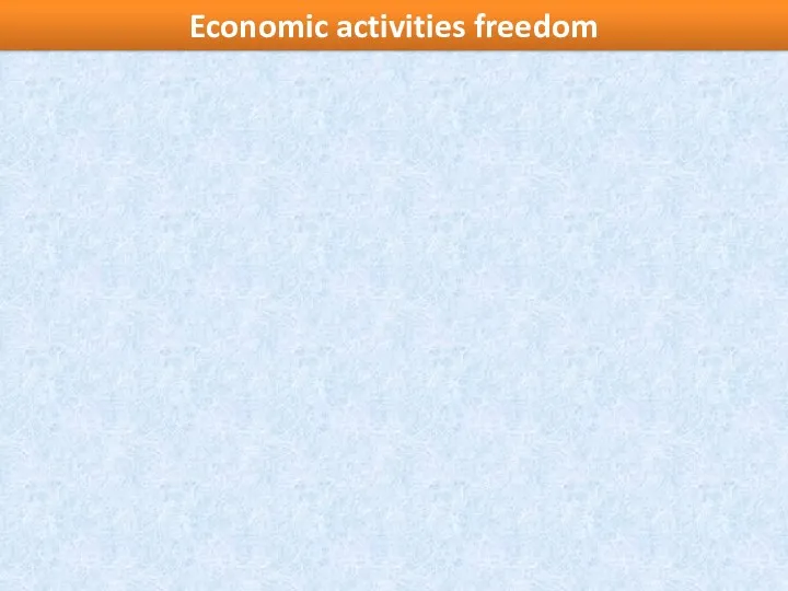 Economic activities freedom