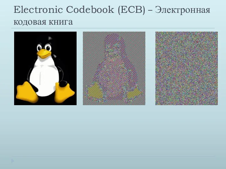 Electronic Codebook (ECB) – Электронная кодовая книга