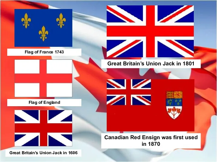 Great Britain’s Union Jack in 1801 Great Britain’s Union Jack