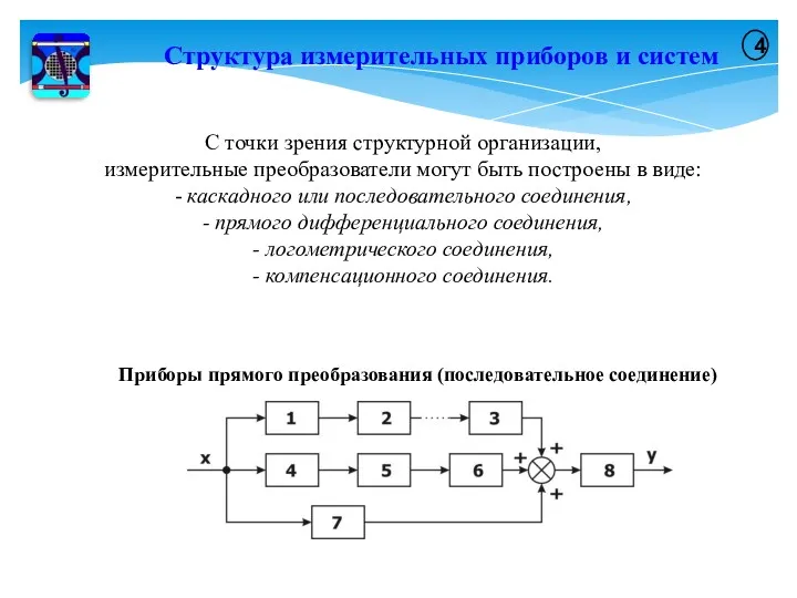 4 С точки зрения структурной организации, измерительные преобразователи могут быть