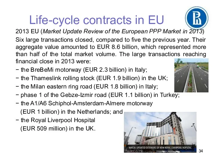 Life-cycle contracts in EU 2013 EU (Market Update Review of