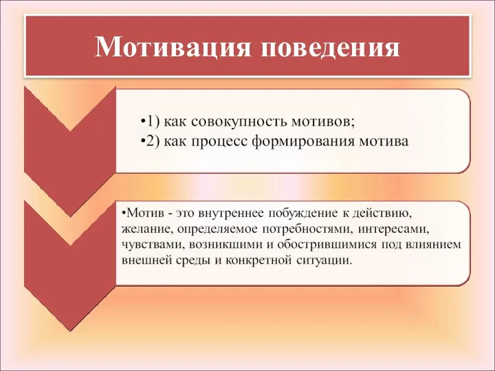 Мотивация поведения