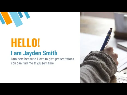 HELLO! I am Jayden Smith I am here because I
