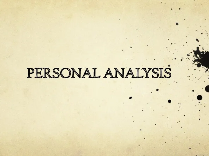 PERSONAL ANALYSIS