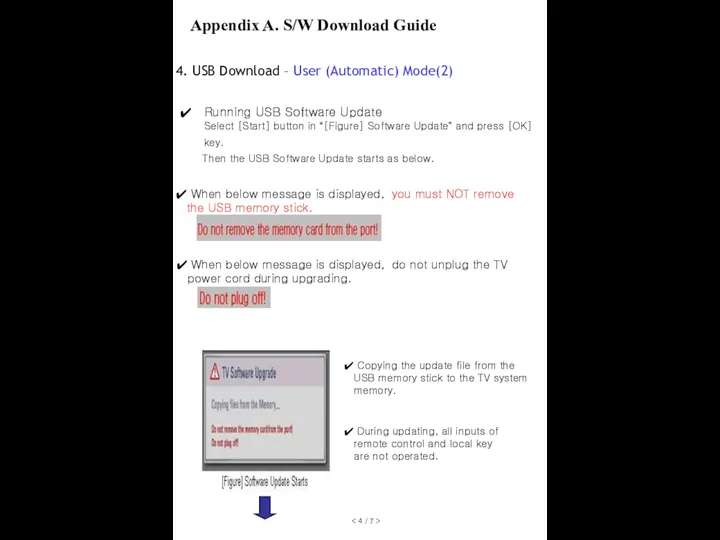 4. USB Download – User (Automatic) Mode(2) Running USB Software