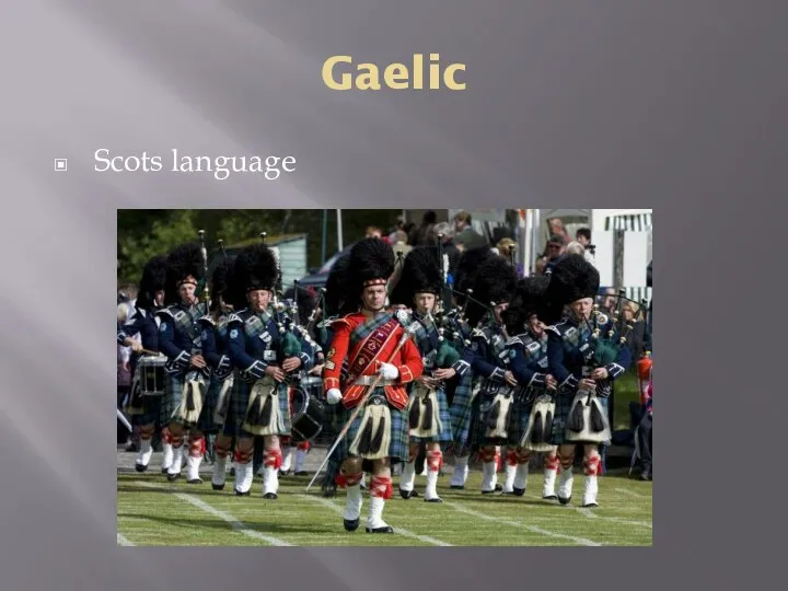 Gaelic Scots language
