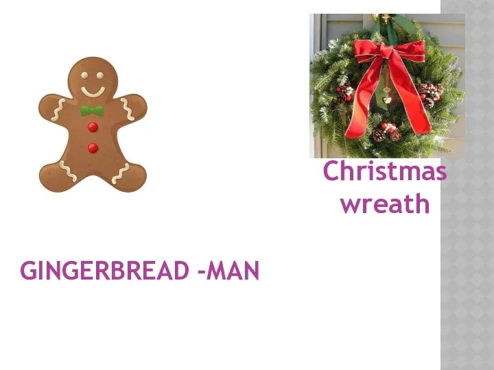 GINGERBREAD -MAN Christmas wreath