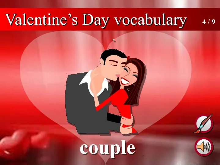couple 4 / 9 Valentine’s Day vocabulary