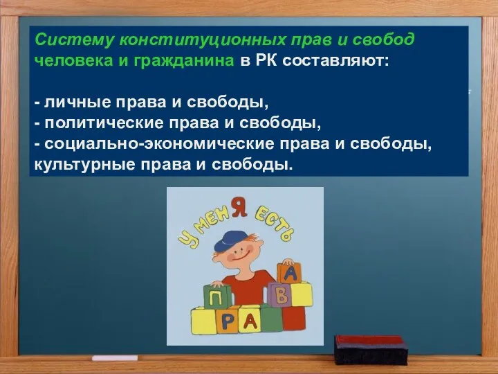 ______________________ Систему конституционных прав и свобод человека и гражданина в