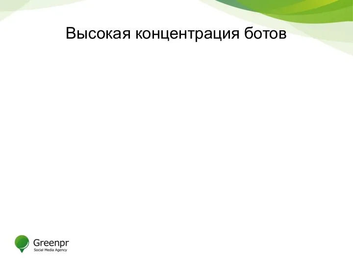 Высокая концентрация ботов