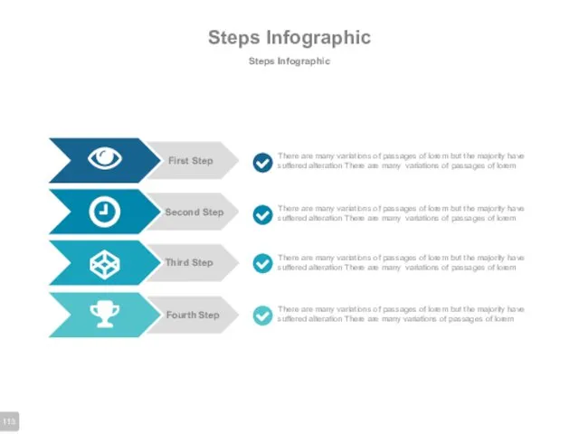 Steps Infographic Steps Infographic There are many variations of passages