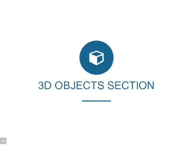 3D OBJECTS SECTION