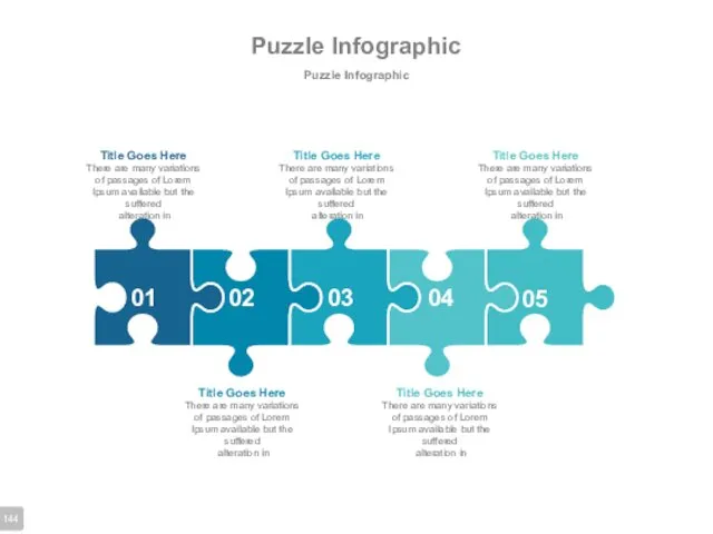 Puzzle Infographic Puzzle Infographic 01 02 03 04 05 Title