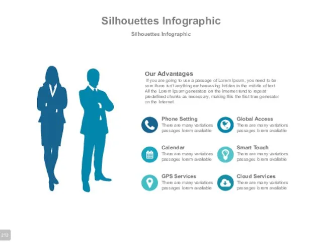Silhouettes Infographic Silhouettes Infographic Our Advantages If you are going
