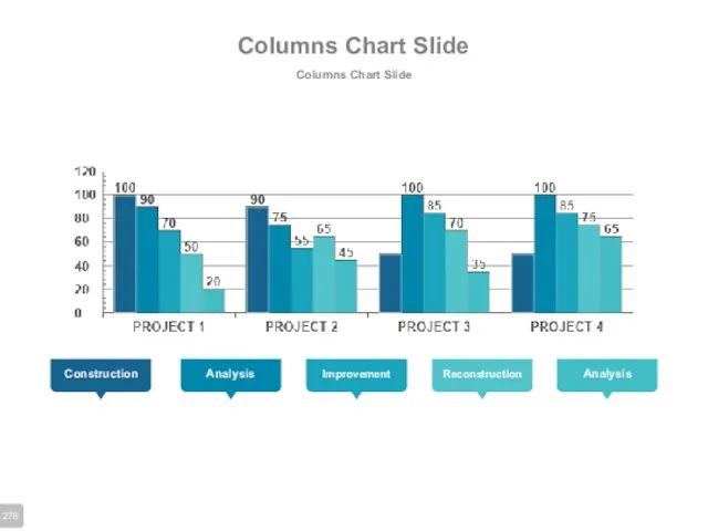 Columns Chart Slide Columns Chart Slide