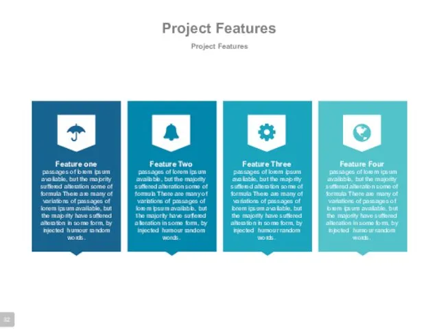Project Features Project Features Feature one passages of lorem ipsum