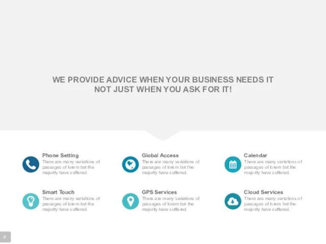 WE PROVIDE ADVICE WHEN YOUR BUSINESS NEEDS IT NOT JUST WHEN YOU ASK FOR IT!