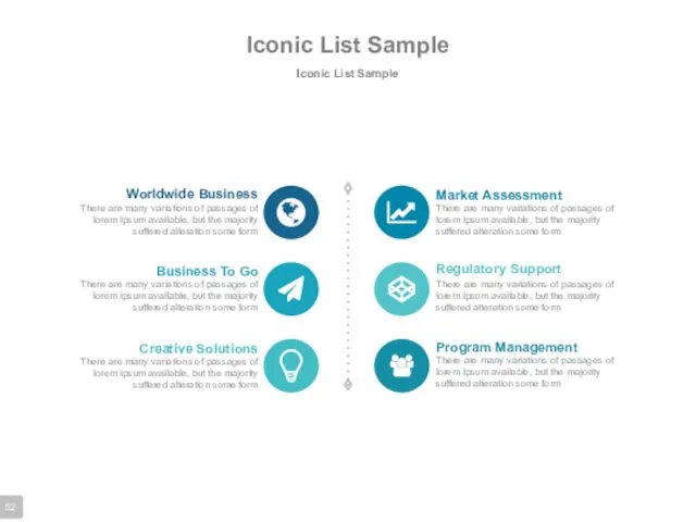 Iconic List Sample Iconic List Sample