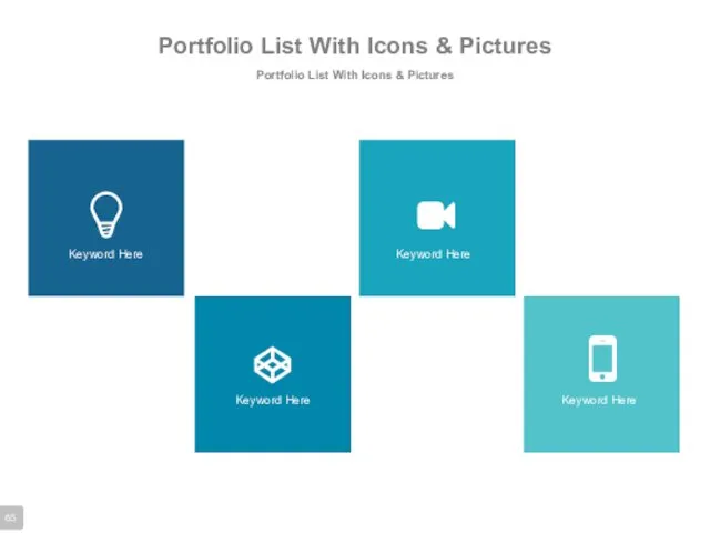 Portfolio List With Icons & Pictures Portfolio List With Icons