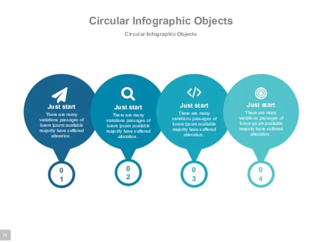 Circular Infographic Objects Circular Infographic Objects