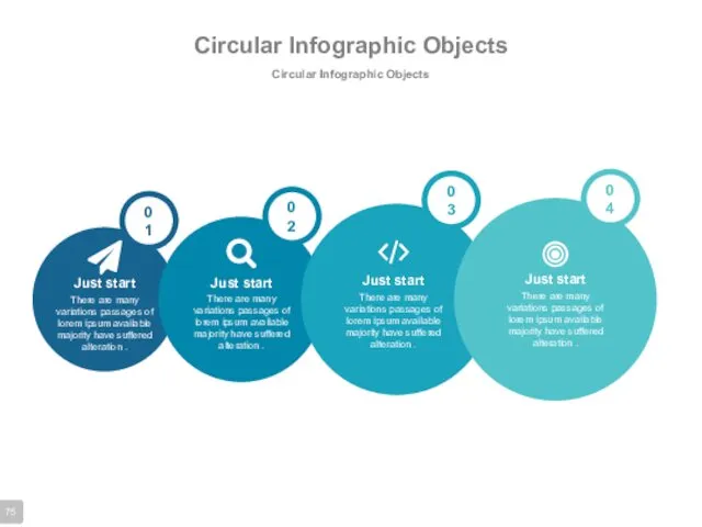 Circular Infographic Objects Circular Infographic Objects