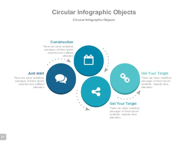 Circular Infographic Objects Circular Infographic Objects