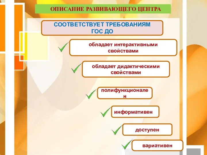 обладает интерактивными свойствами обладает дидактическими свойствами полифункционален информативен доступен вариативен