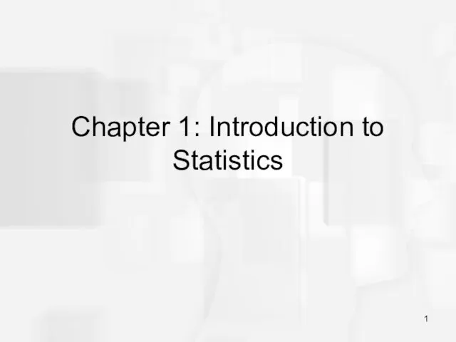 Introduction to statistics