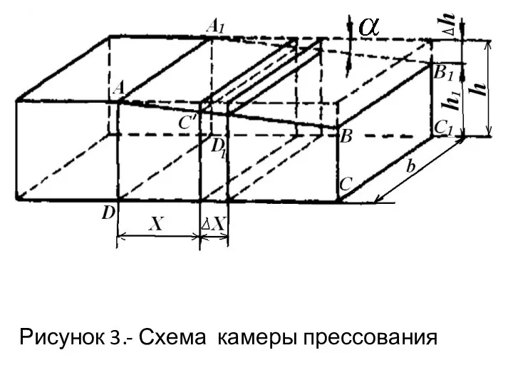 Рисунок 3.- Схема камеры прессования