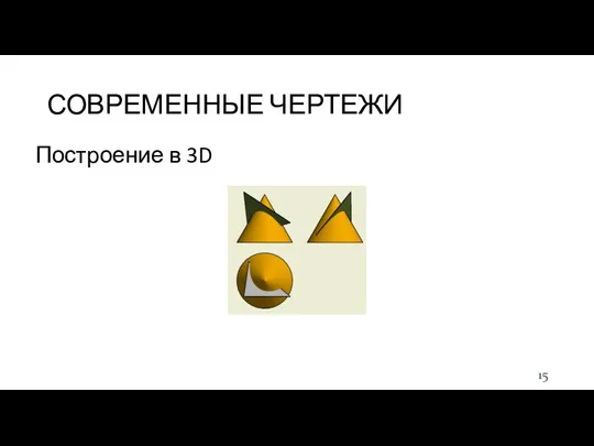 СОВРЕМЕННЫЕ ЧЕРТЕЖИ Построение в 3D