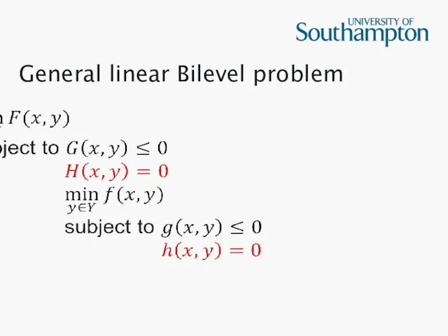 General linear Bilevel problem