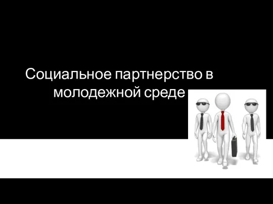 Социальное партнерство в молодежной среде