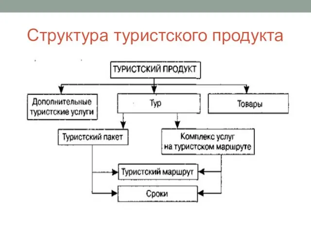 Структура туристского продукта