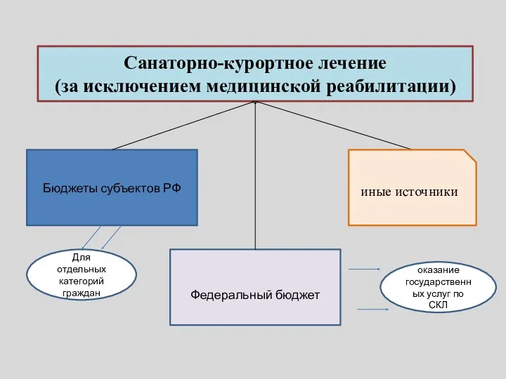 Санаторно-курортное лечение (за исключением медицинской реабилитации) Бюджеты субъектов РФ иные