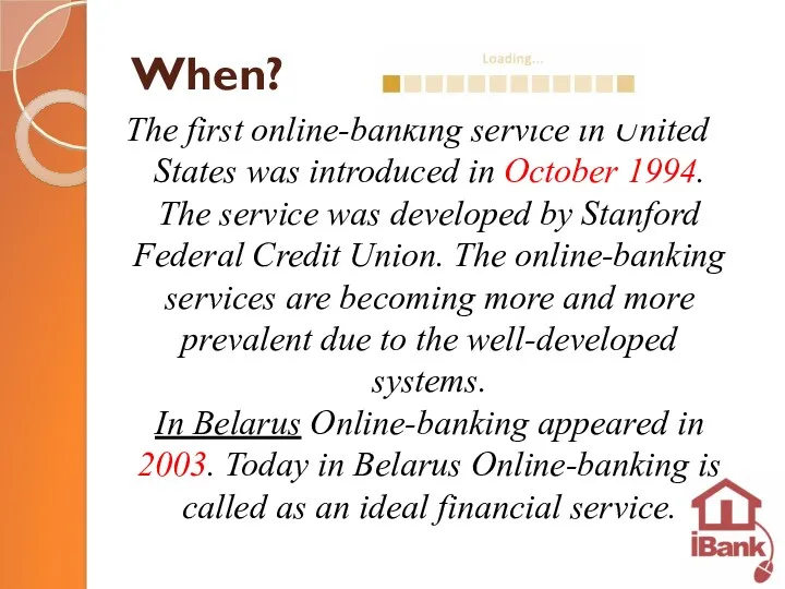 When? The first online-banking service in United States was introduced