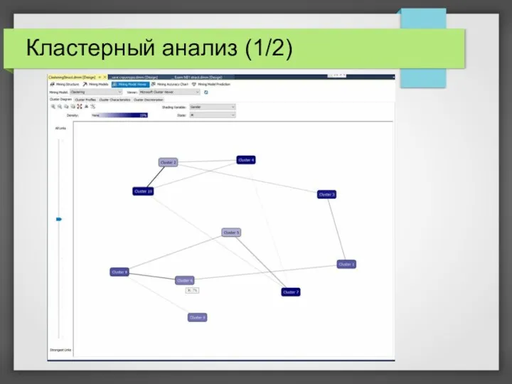 Кластерный анализ (1/2)