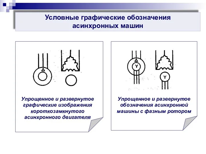 Условные графические обозначения асинхронных машин