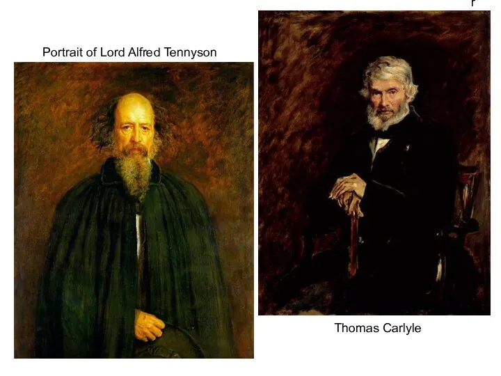 Portrait of Lord Alfred Tennyson Portrait of Lord Alfred Tennyson Thomas Carlyle