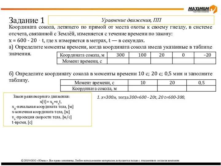 ©2019 ООО «Юмакс». Все права защищены. Любое использование материалов допускается