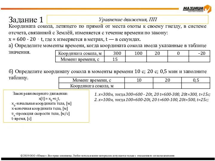 ©2019 ООО «Юмакс». Все права защищены. Любое использование материалов допускается