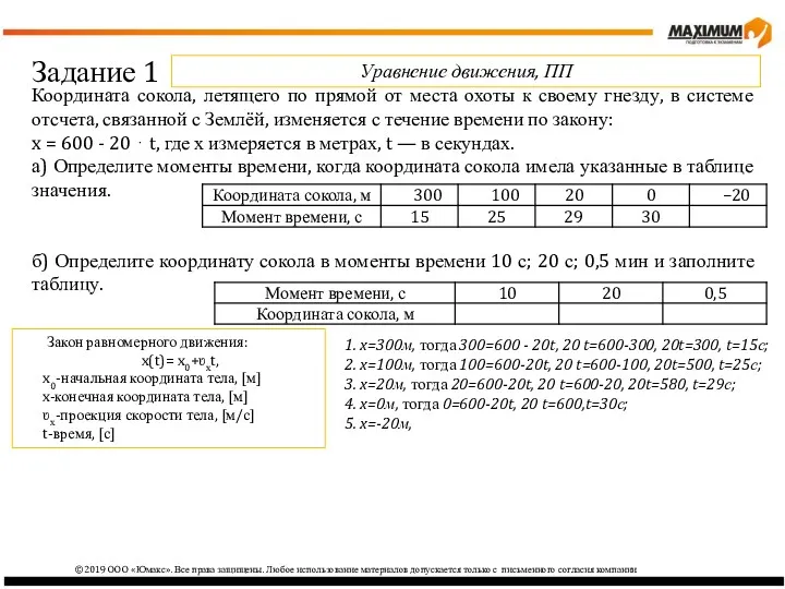 ©2019 ООО «Юмакс». Все права защищены. Любое использование материалов допускается