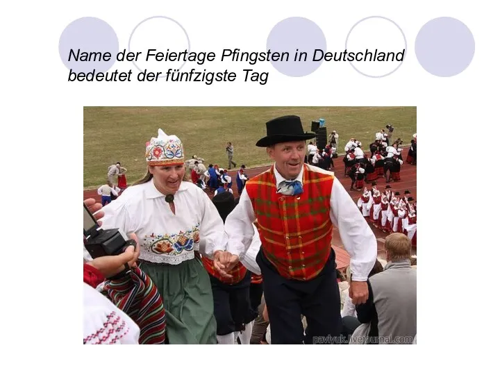 Name der Feiertage Pfingsten in Deutschland bedeutet der fünfzigste Tag