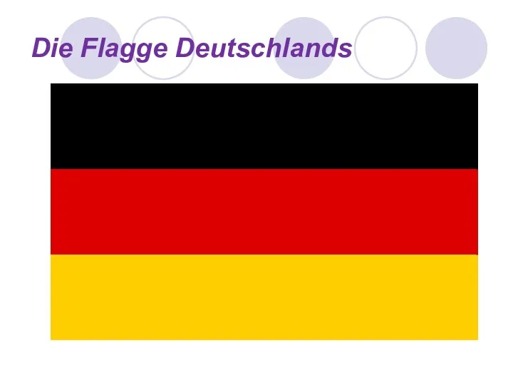 Die Flagge Deutschlands